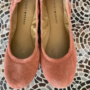 Lucky suede ballet flats